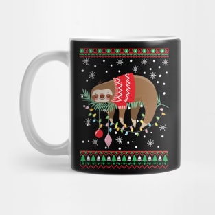 Sloth Lovers Christmas  funny Sweater Mug